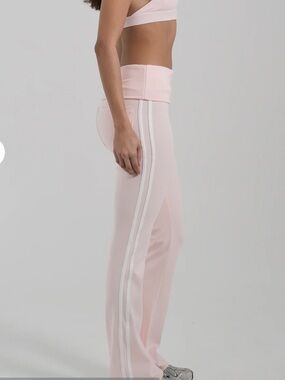 SWT Pink Women's Fold-Over Waist Flare Pants